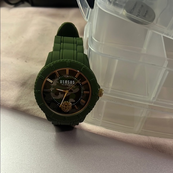 Versus by Visace Green and Gold Watch - Picture 4 of 8